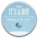2025 1 oz Silver Colorized Round - APMEX (It's A Boy, Stroller)