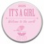 2025 1 oz Silver Colorized Round - APMEX (It's A Girl, Stroller)
