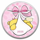 2025 1 oz Silver Colorized Round - APMEX (Special Delivery, Girl)