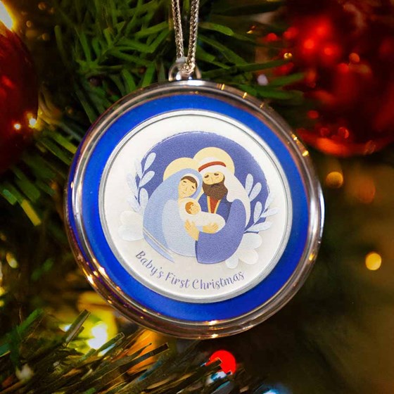2025 1 oz Silver Colorized Round - Baby's 1st Christmas, Nativity 2025 1 oz Silver Colorized Round - Baby's 1st Christmas, Nativity