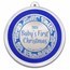 2025 1 oz Silver Colorized Round - Baby's 1st Christmas, Woodland