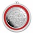 2025 1 oz Silver Colorized Round - Big Smiling Santa