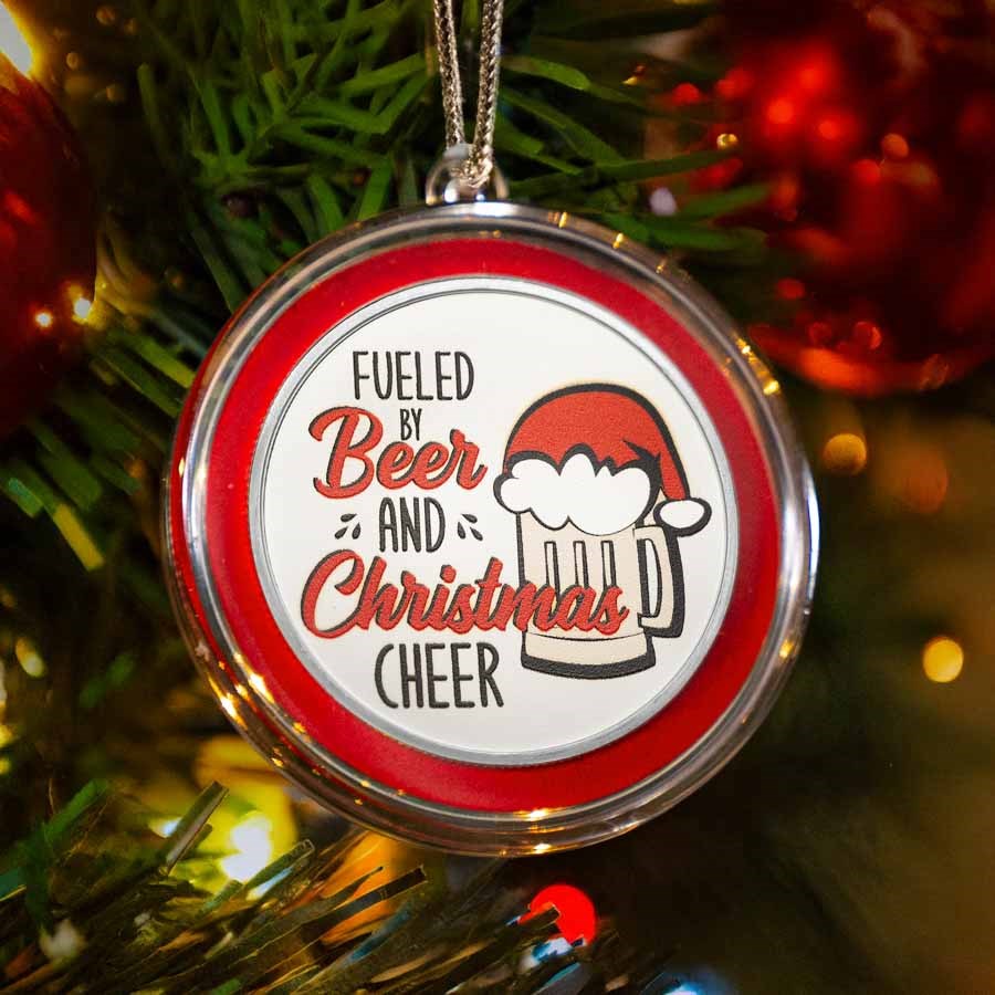 2025 1 oz Silver Colorized Round - Christmas Cheer Fueled by Beer