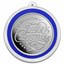 2025 1 oz Silver Colorized Round - Dove Snowflakes