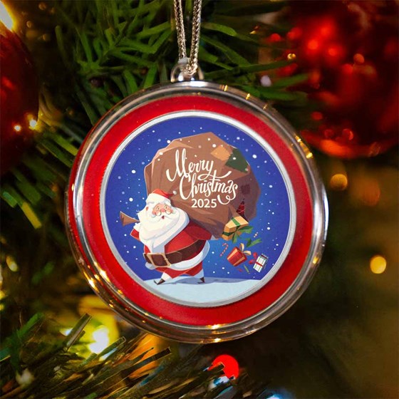 2025 1 oz Silver Colorized Round - Merry Christmas Santa Claus 2025 1 oz Silver Colorized Round - Merry Christmas Santa Claus