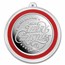 2025 1 oz Silver Colorized Round - Rooftop Santa