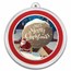 2025 1 oz Silver Colorized Round - Rooftop Santa