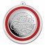 2025 1 oz Silver Colorized Round - Rosy Red Merry Christmas