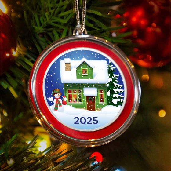 2025 1 oz Silver Colorized Round - Snowman & Cozy House 2025 1 oz Silver Colorized Round - Snowman & Cozy House