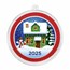 2025 1 oz Silver Colorized Round - Snowman & Cozy House