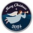 2025 1 oz Silver Colorized Round - Starry Night Angel & Nativity