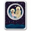 2025 1 oz Silver Colorized Round - Starry Night Angel & Nativity