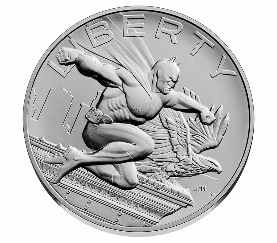 (2025) 1 oz Silver Comic Art Batman Medal (w/Box & COA)