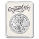 2025 1 oz Silver Eagle - w/Congrats, Newlyweds Card, In TEP