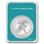 2025 1 oz Silver Eagle - w/Festive Easter Collage Card, In TEP