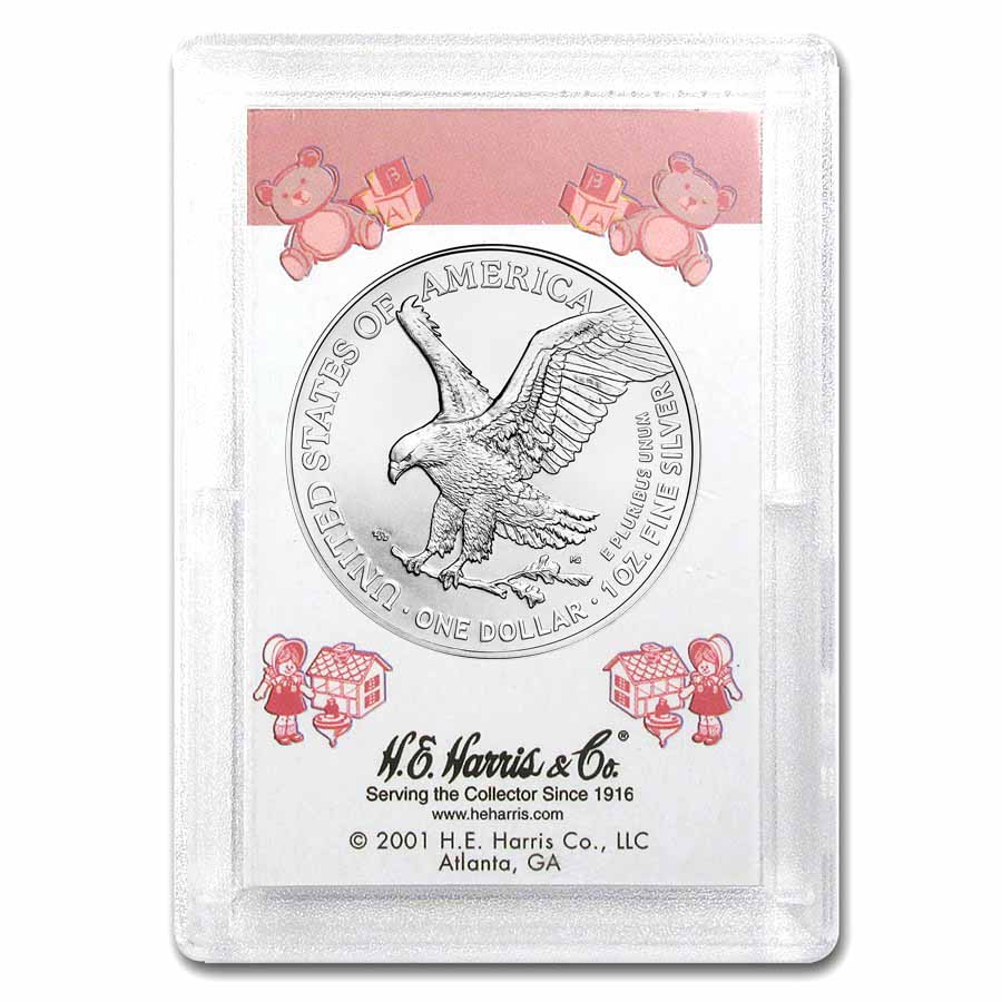 2025 1 oz Silver Eagle - w/Harris Holder, It's A Girl
