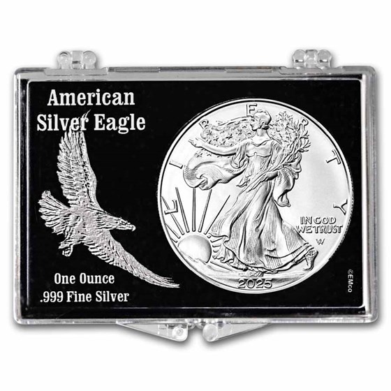 2025 1 oz Silver Eagle - w/Snap-Lock, Embossed Eagle Design 2025 1 oz Silver Eagle - w/Snap-Lock, Embossed Eagle Design
