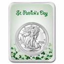 2025 1 oz Silver Eagle - w/St. Patrick's Day Card, In TEP