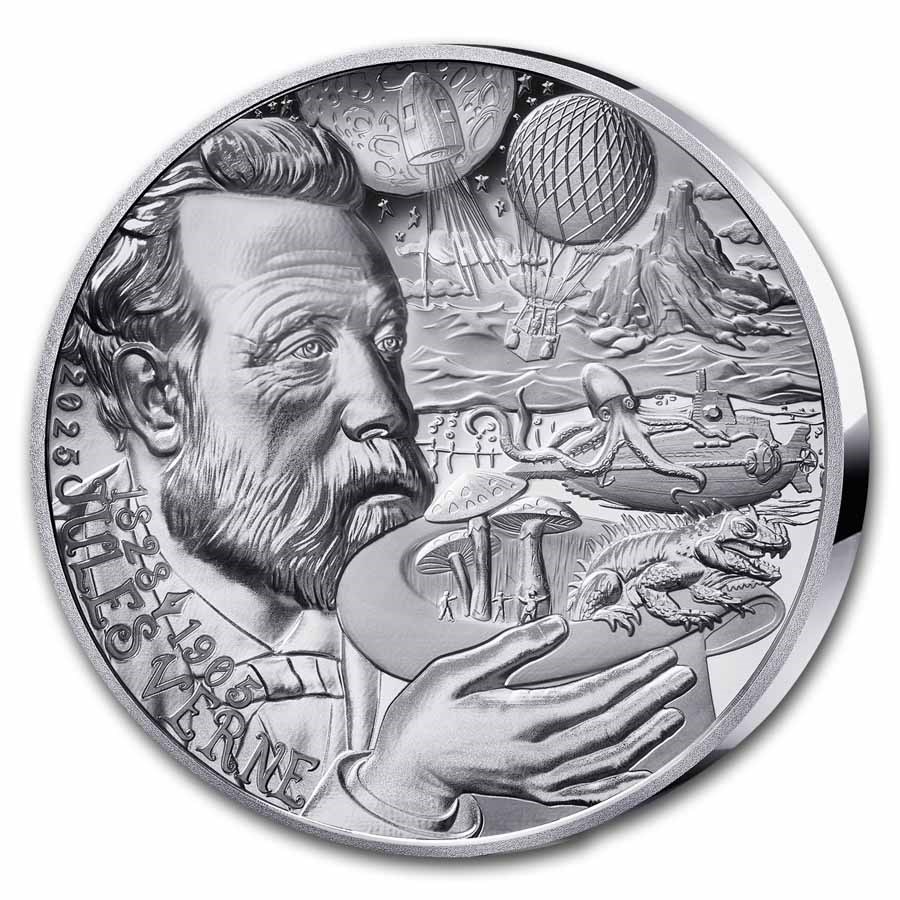 2025 1 oz Silver HR €20 The Art of The Pen (Jules Verne)