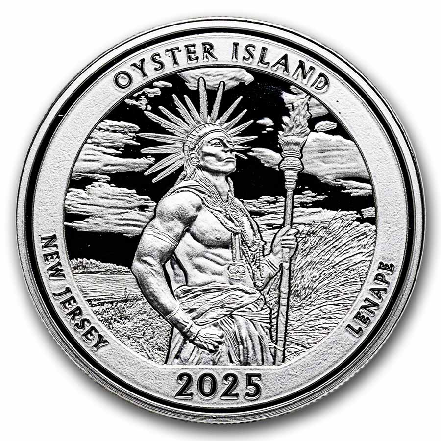 Buy 2025 1 oz Silver NATB New Jersey Oyster Island | APMEX