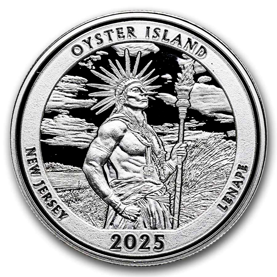 2025 1 oz Silver NATB New Jersey Oyster Island (Box/COA)
