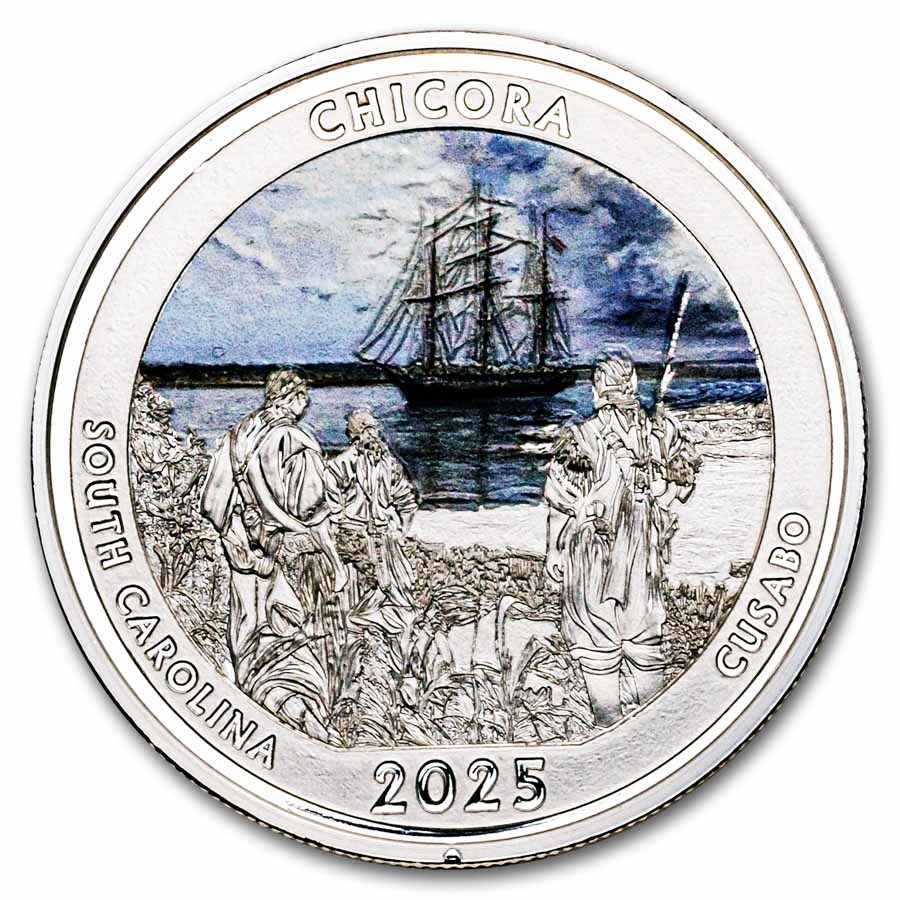 2025 1 oz Silver NATB South Carolina Fort Sumter (Colorized)