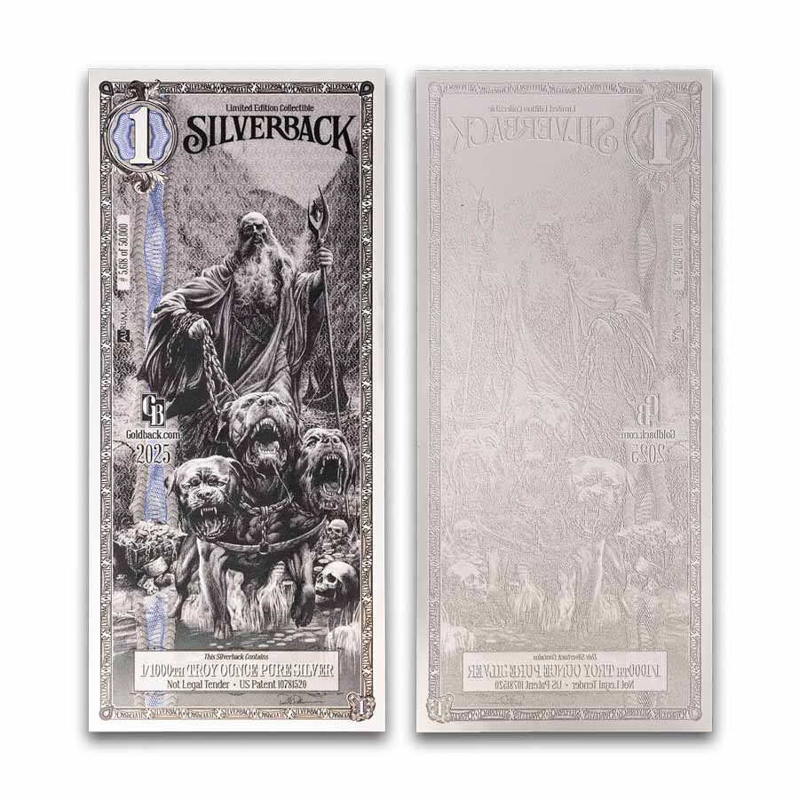 2025 1 Silverback Silver Note Legends of Olympus: Hades