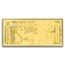 2025 10 New Hampshire Goldback - Aurum Gold Foil Note MS-70 PCGS