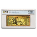 2025 10 New Hampshire Goldback - Aurum Gold Foil Note MS-70 PCGS