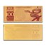 2025 100 mg Year of the Snake 24K Gold Foil Note