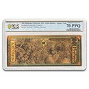 2025 100 Oklahoma Goldback Gold Foil Note MS-70 PCGS (Alpha)