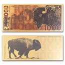 2025 1000mg Gold Note - Natural Treasures: Bison 24K