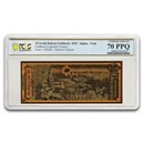 2025 25 South Dakota Goldback - Aurum Gold Foil Note MS-70 PCGS