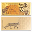 2025 250mg Gold Aurum Note Natural Treasures: Mountain Lion 24K