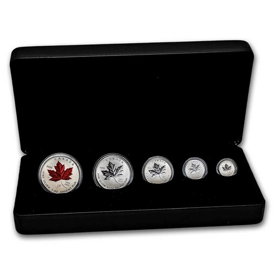 2025 5-Coin Silver 60th Anniv of the Canadian Flag Fractional Set 2025 5-Coin Silver 60th Anniv of the Canadian Flag Fractional Set