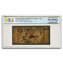 2025 5 South Dakota Goldback - Aurum Gold Foil Note MS-70 PCGS