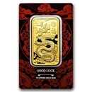 2025 50 gram Gold Bar – PAMP Good Luck Yellow Dragon (Assay)