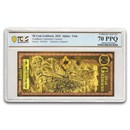 2025 50 Utah Goldback Aurum Gold Foil Note 24k MS-70 PCGS