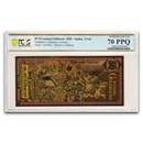 2025 50 Wyoming Goldback - Aurum Gold Foil Note MS-70 PCGS
