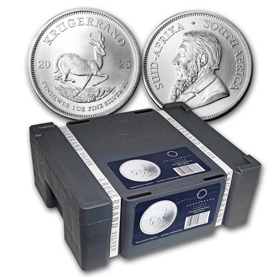 2025 500-Coin South Africa 1 oz Silver Krugerrand Monster Box 2025 500-Coin South Africa 1 oz Silver Krugerrand Monster Box