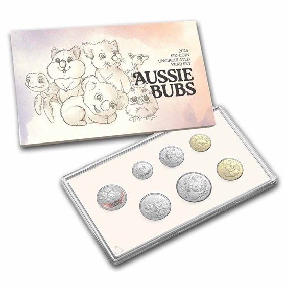2025 6-Coin Aussie Bubs Collection Uncirculated Baby Year Set 2025 6-Coin Aussie Bubs Collection Uncirculated Baby Year Set