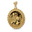 2025 8 gram Gold Panda Pendant (Rope-Screw Top Bezel)