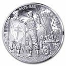2025 Ag €10 80th Anniversary of V-E Day Proof: French Soldier