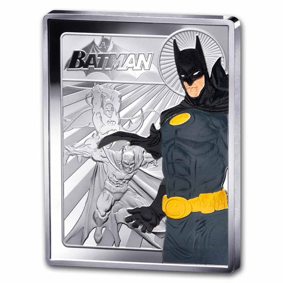2025 Ag €10 Colorized Rectangular Justice League: Batman 2025 Ag €10 Colorized Rectangular Justice League: Batman