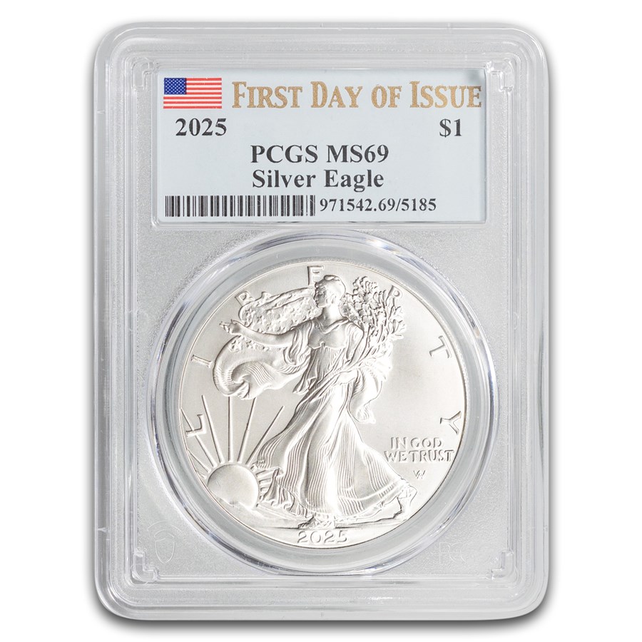 2025 American Silver Eagle MS-69 PCGS (FDI)