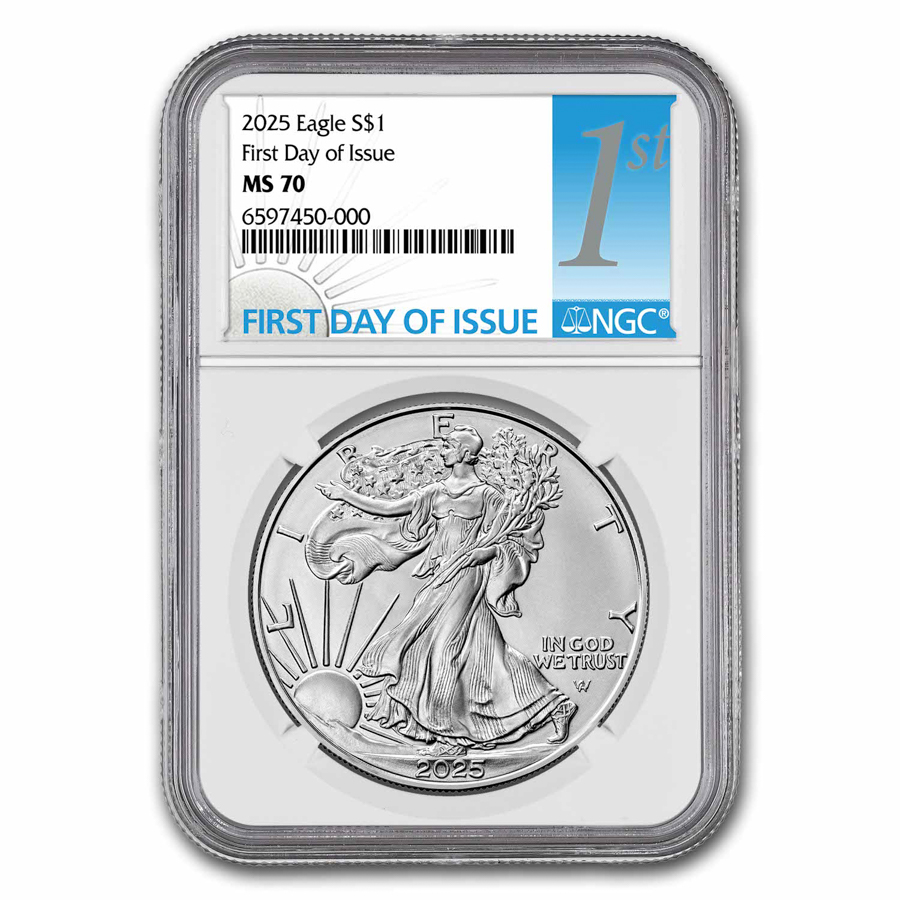 2025 American Silver Eagle MS-70 NGC (First Day of Issue) | eBay 2025 American Silver Eagle MS-70 NGC (First Day of Issue) | eBay