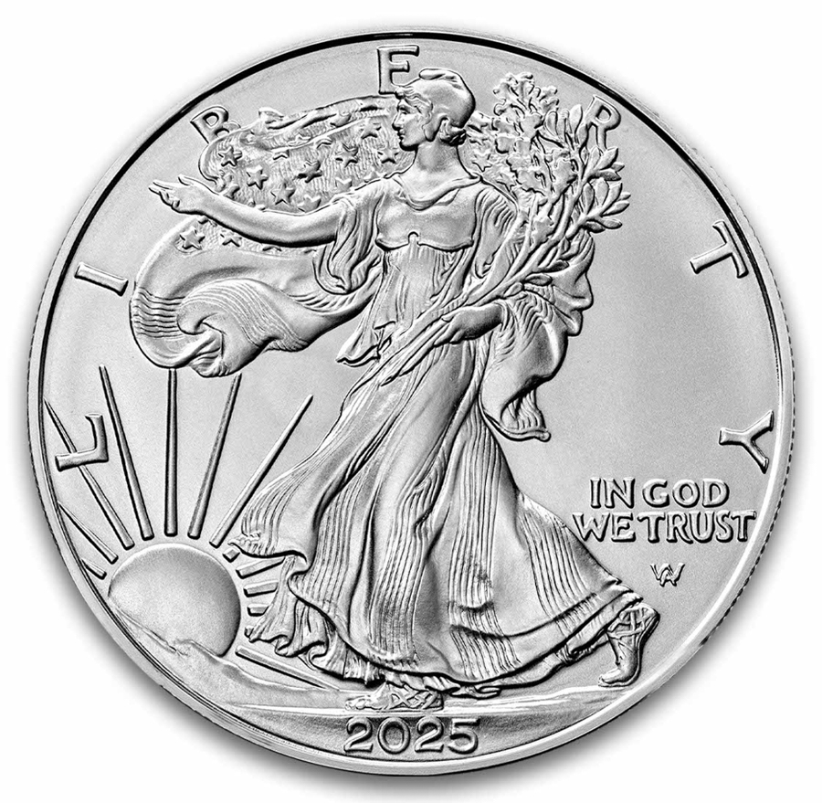 2025 American Silver Eagle MS-70 PCGS (FirstStrike®, Black Label
