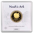 2025 Armenia 1/2 oz Gold 25,000 Dram Noah's Ark BU