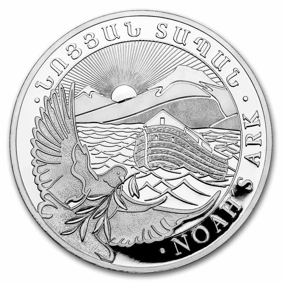 2025 Armenia 1 kilo Silver 10000 Drams Noah’s Ark BU