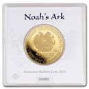 2025 Armenia 1 oz Gold 50,000 Dram Noah's Ark BU